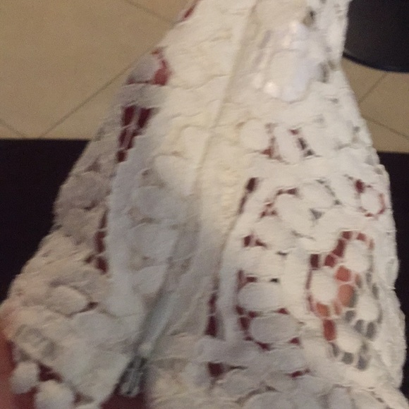 Top shop cream colored crop top side zip size US 6 - Picture 3 of 9